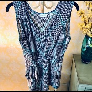 New York & Company sleeveless tie top